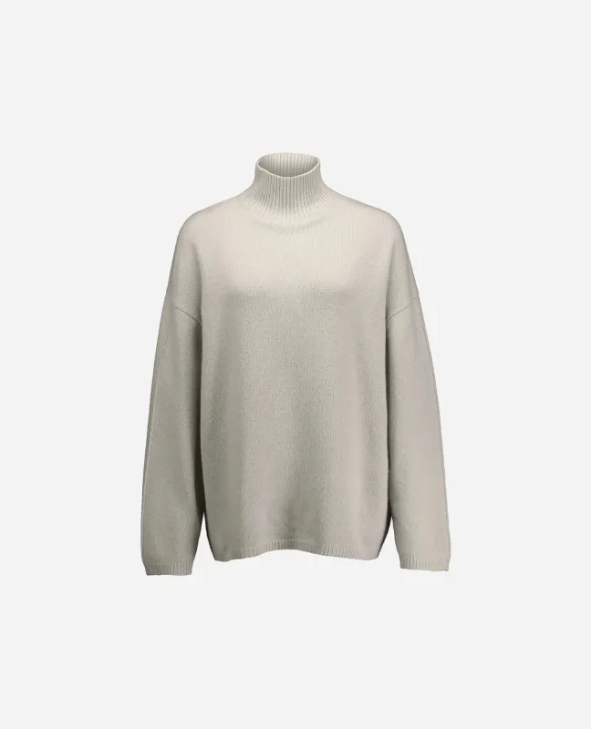 Cashmere Pullover in Grau - Lockerer Schnitt sold by Allude