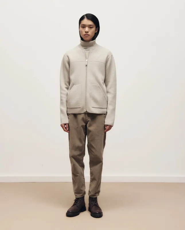 Woll-Mischung Jacket in Grau - lockerer Schnitt sold by Allude