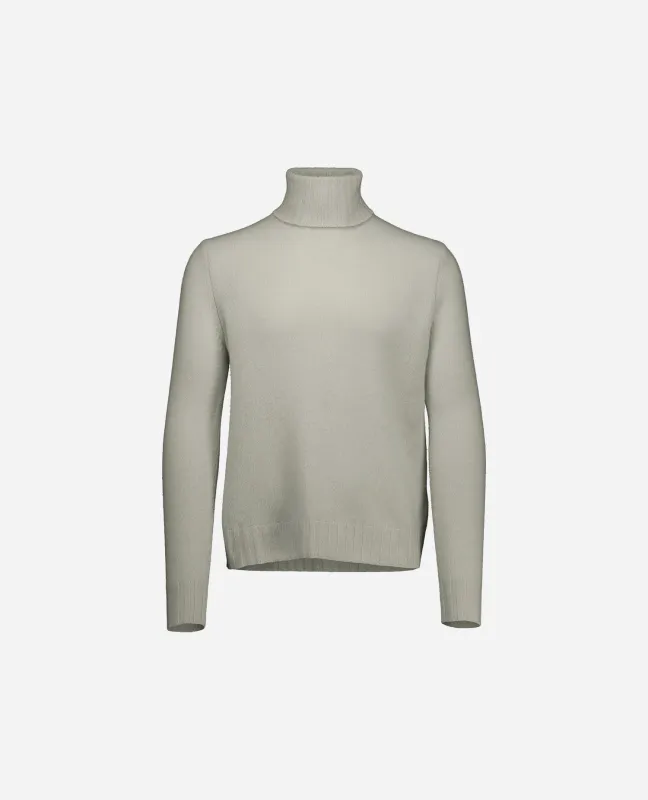 Woll-Mischung Pullover in Grau - Gerade Passform sold by Allude
