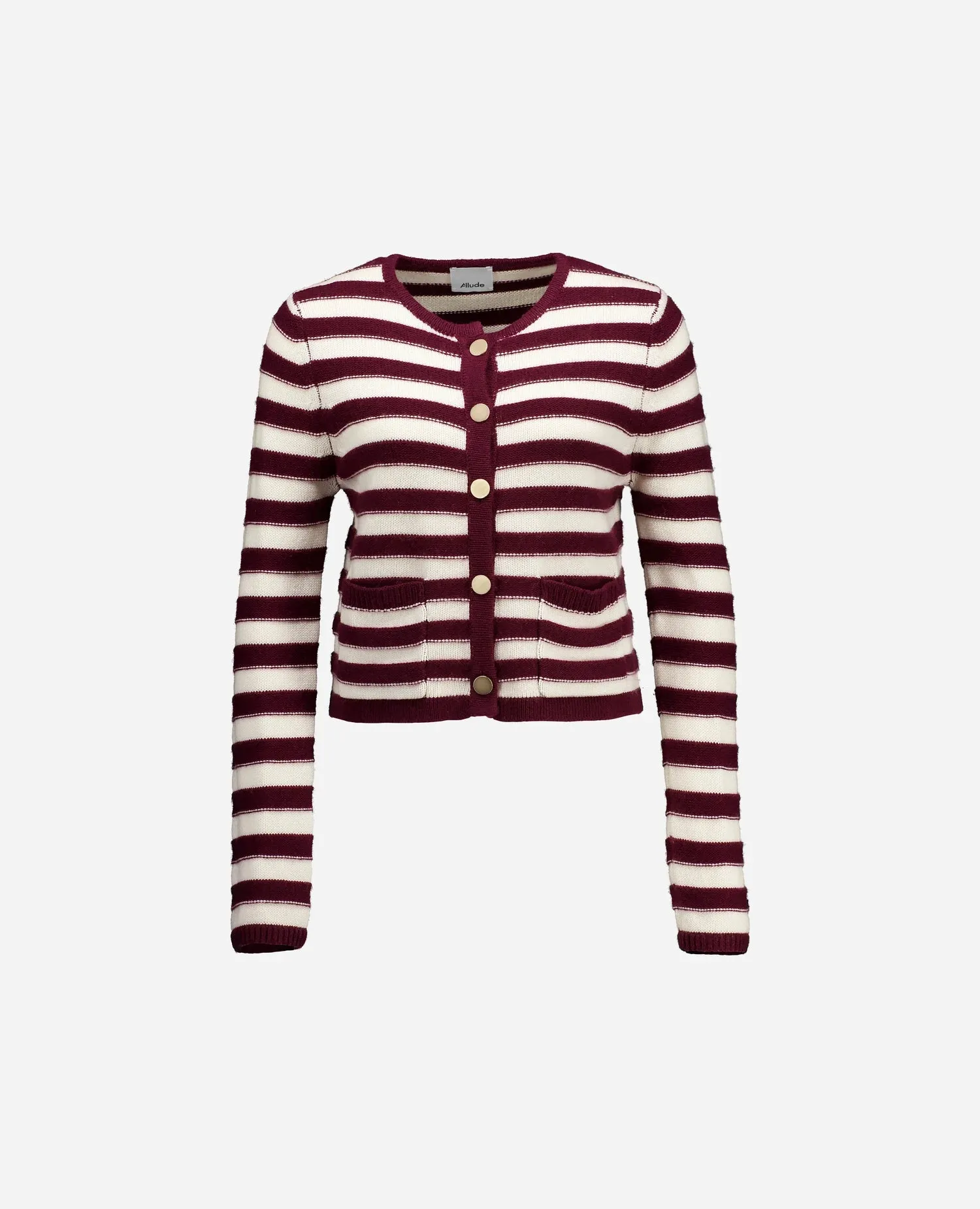 Woll-Mischung Strickjacke in Rot - Kastiger Schnitt sold by Allude product image thumbnail 5