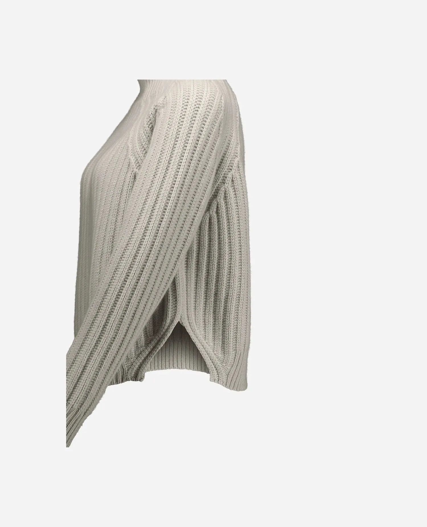 Cashmere Pullover in Grau - Kastiger Schnitt sold by Allude product image thumbnail 3