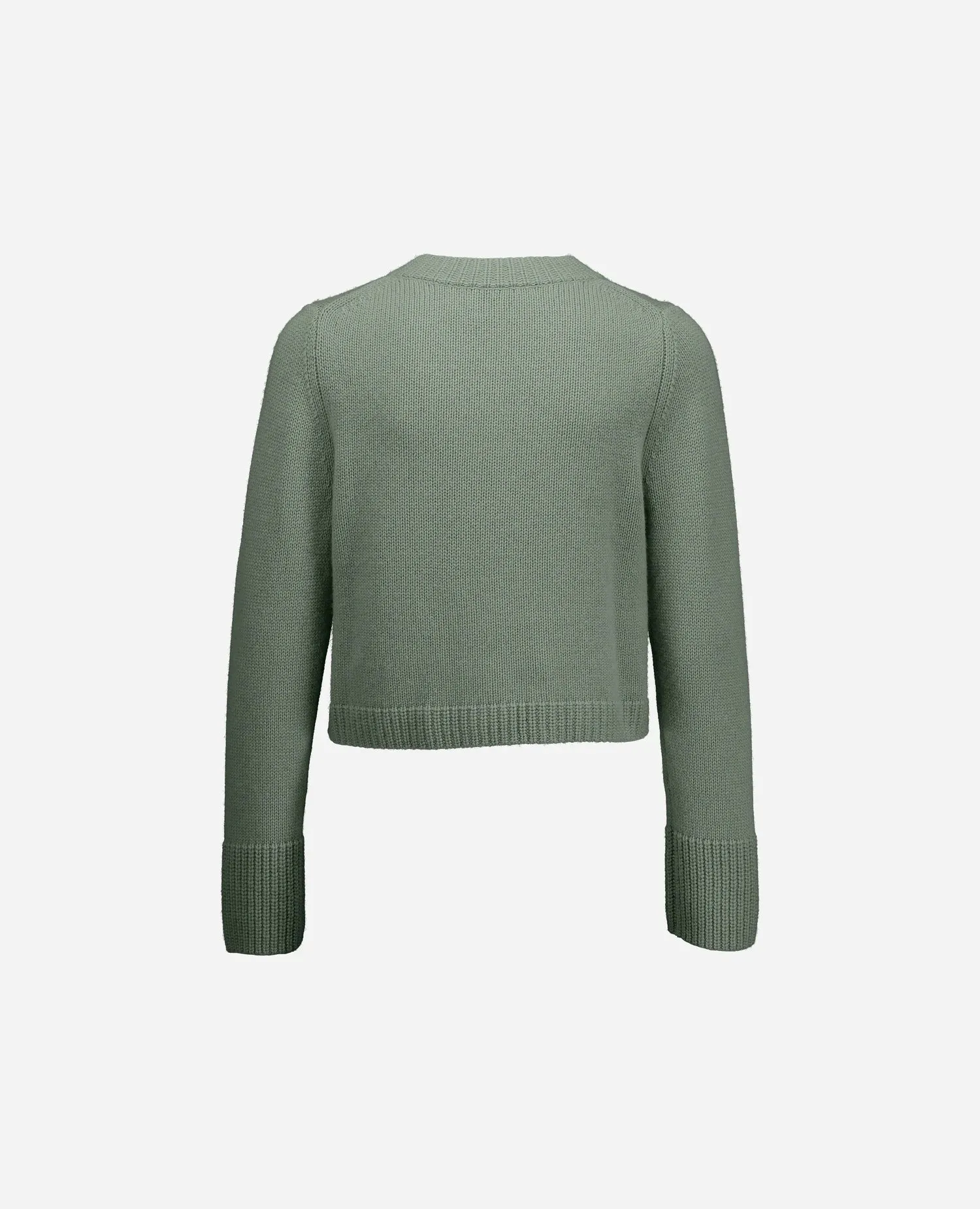 Woll-Mischung Strickjacke in Grün - Kastiger Schnitt sold by Allude product image thumbnail 4