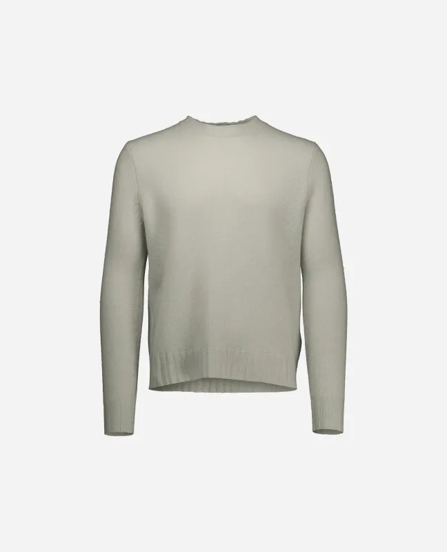 Woll-Mischung Pullover in Grau - Gerade Passform sold by Allude