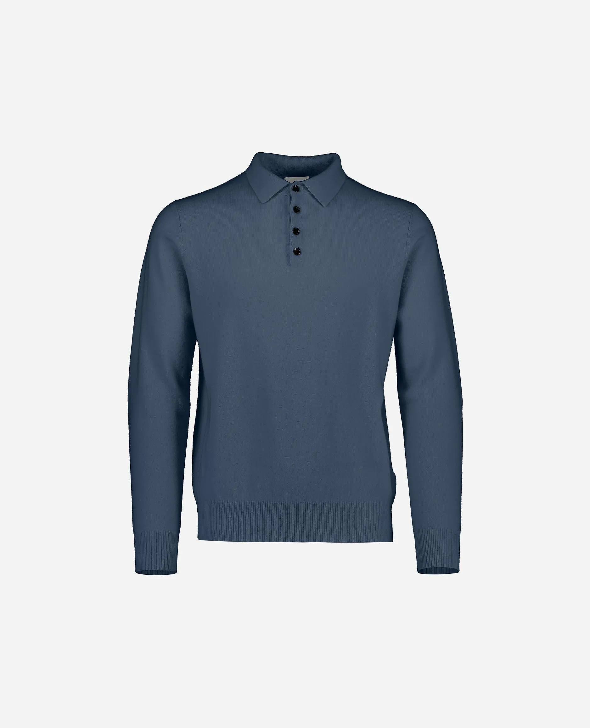 Polo Pullover aus Cashmere in Blau sold by Allude