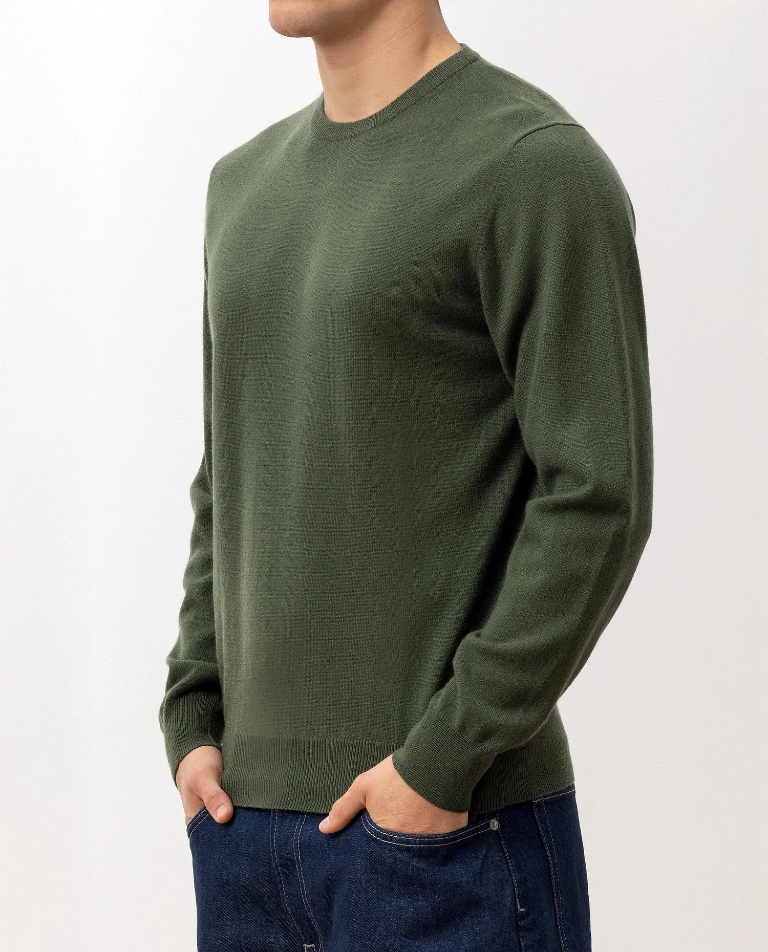 Rundhals Pullover aus Cashmere in Grün sold by Allude product image thumbnail 3