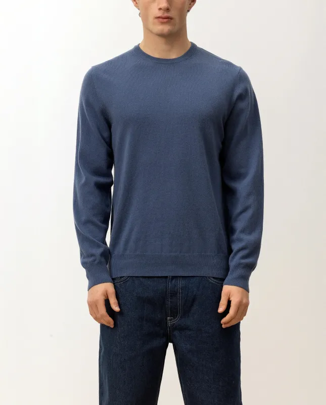 Rundhals Pullover aus Cashmere in Blau sold by Allude