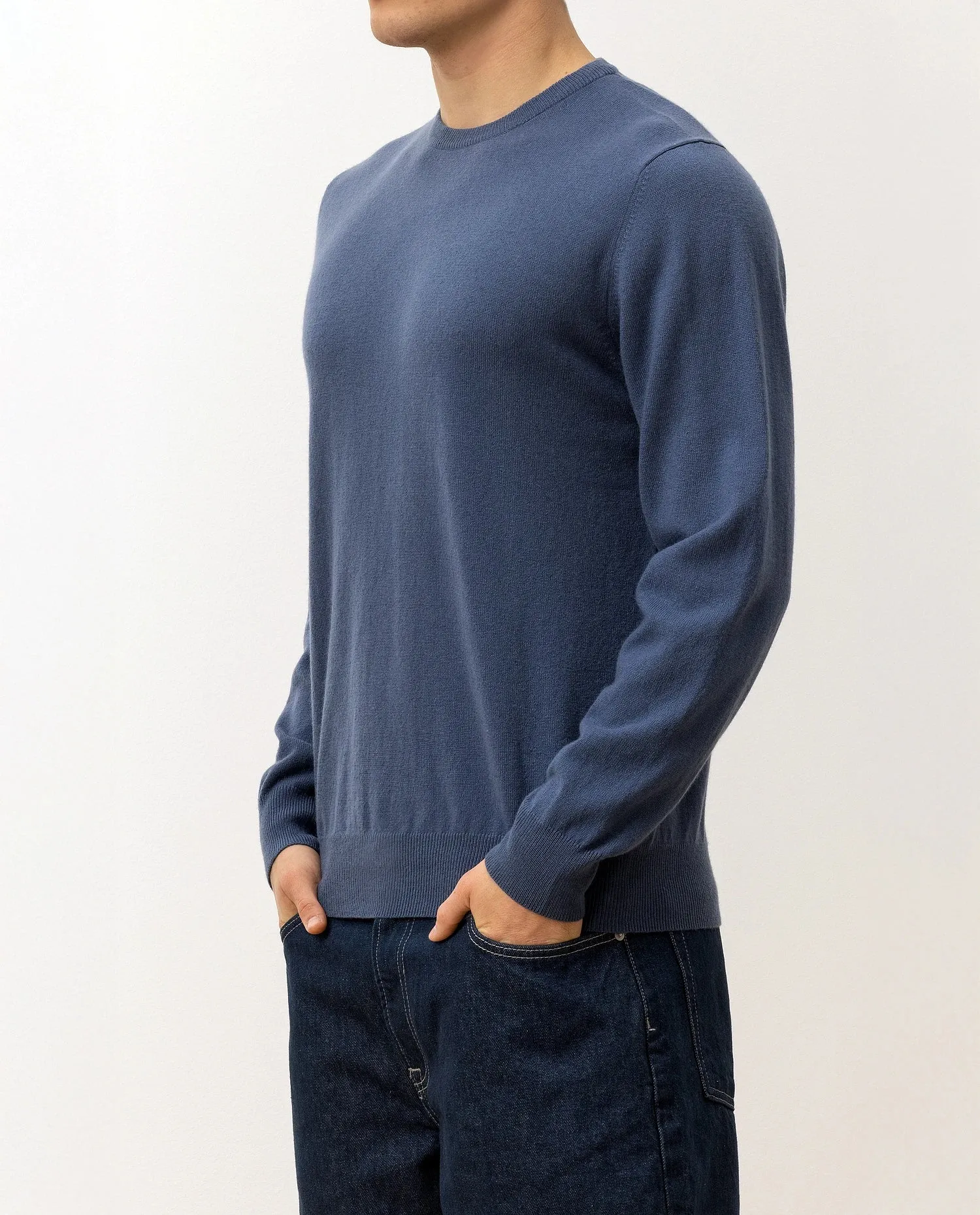 Rundhals Pullover aus Cashmere in Blau sold by Allude product image thumbnail 3