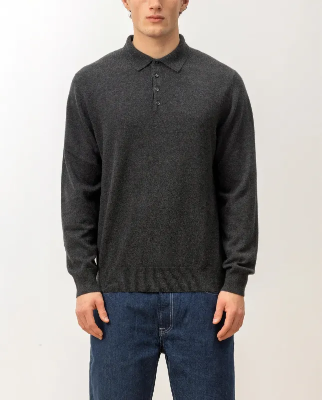 Polo Pullover aus Cashmere in Grau sold by Allude