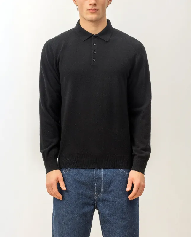 Polo Pullover aus Cashmere in Schwarz sold by Allude