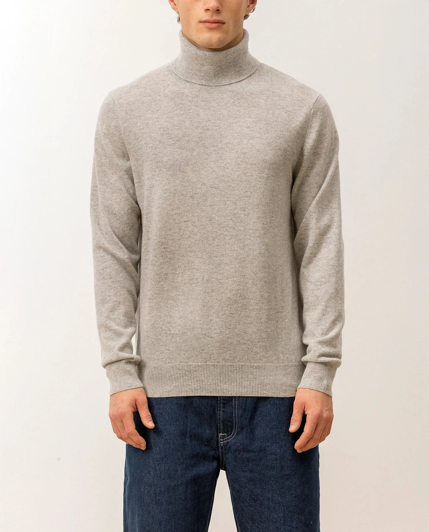 Rollkragen Pullover aus Cashmere in Grau sold by Allude