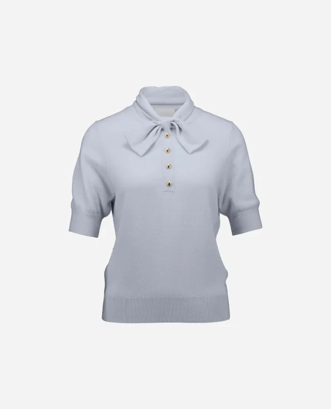 Woll-Mischung Pullover in Blau sold by Allude