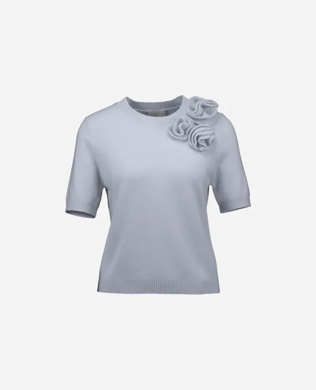 Woll-Mischung Pullover in Blau sold by Allude