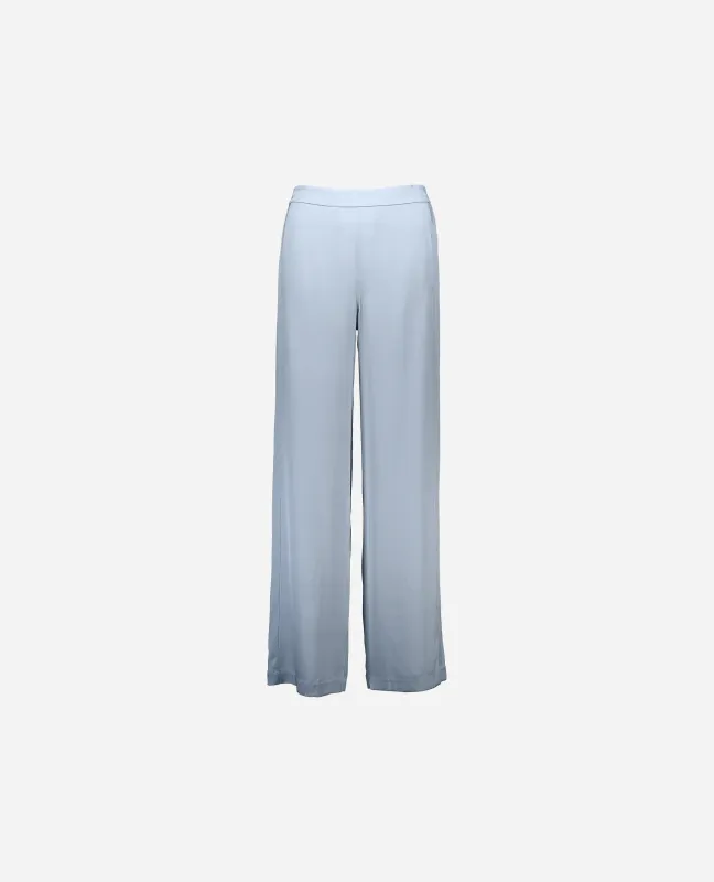 Seiden Hose in Blau - Lockerer Schnitt sold by Allude