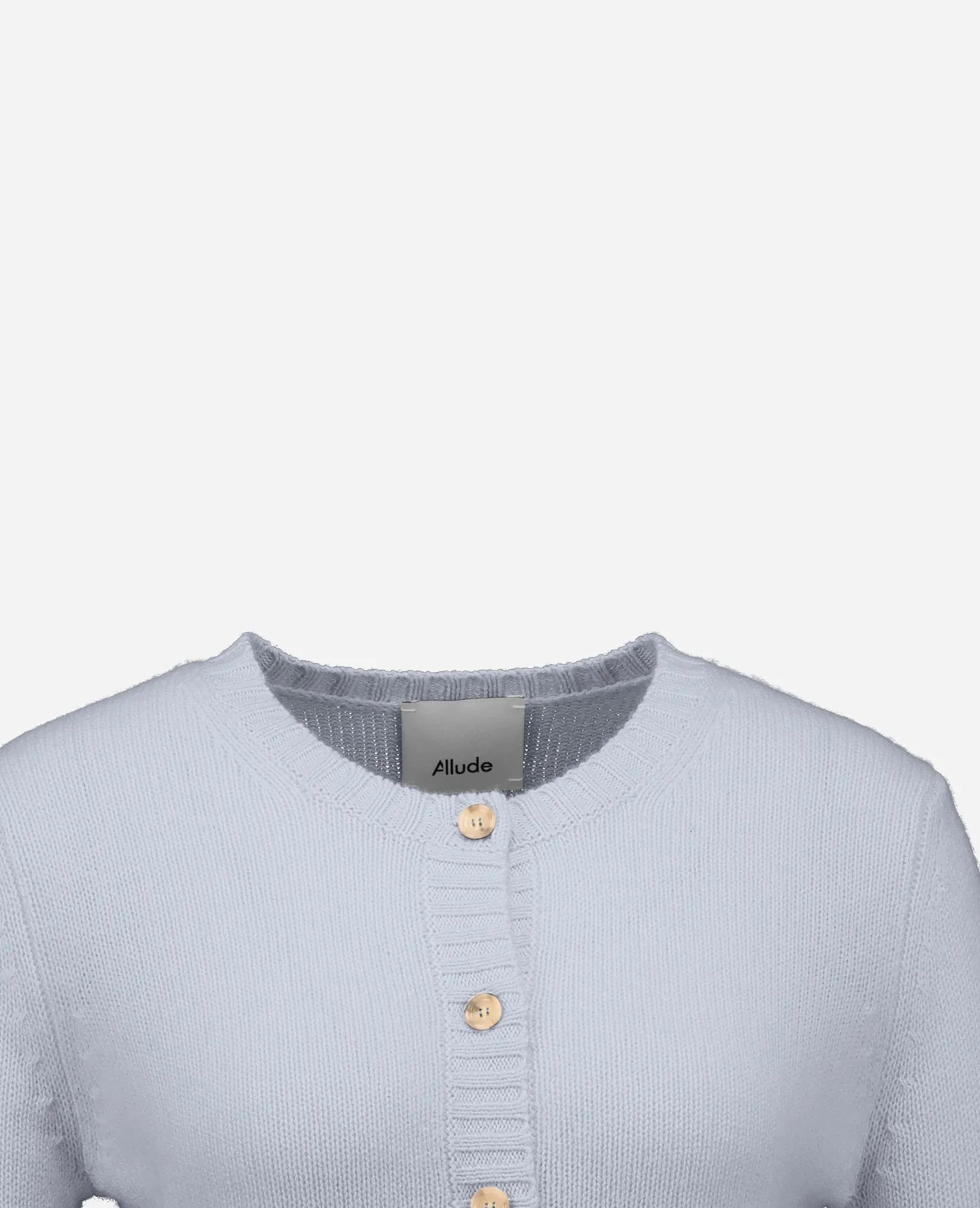Cashmere Strickjacke in Blau sold by Allude product image thumbnail 3
