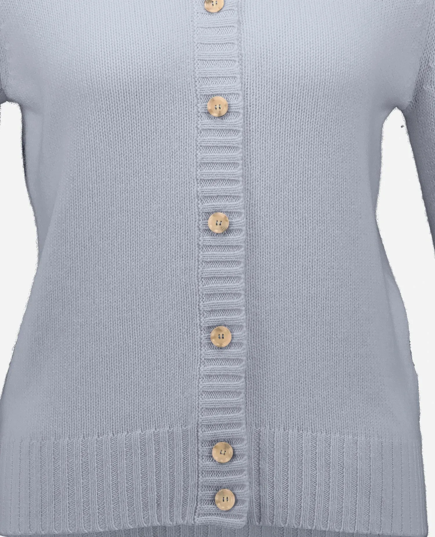 Cashmere Strickjacke in Blau sold by Allude product image thumbnail 4