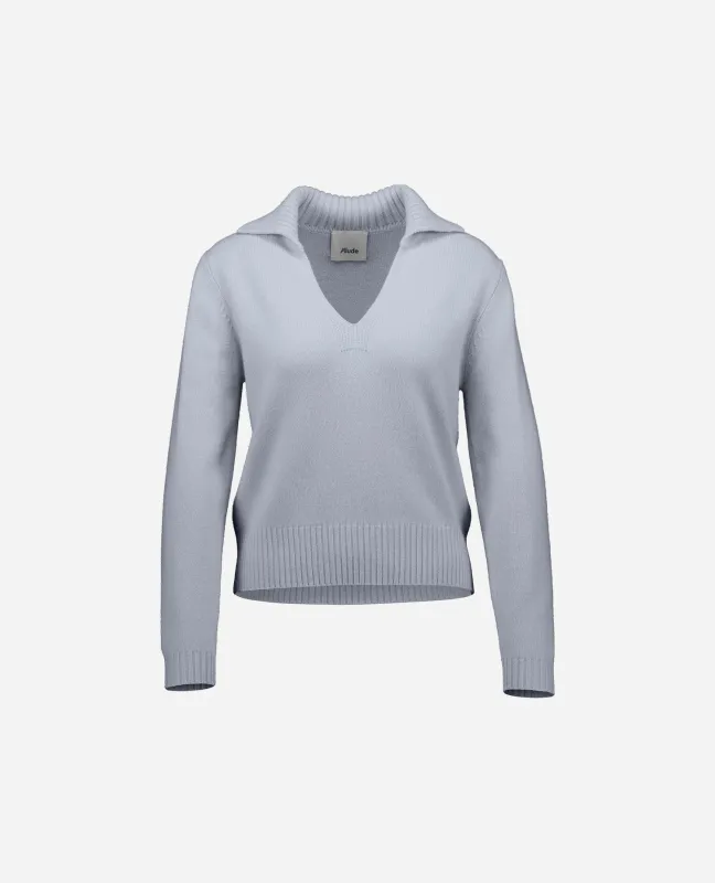 Cashmere Pullover in Blau sold by Allude