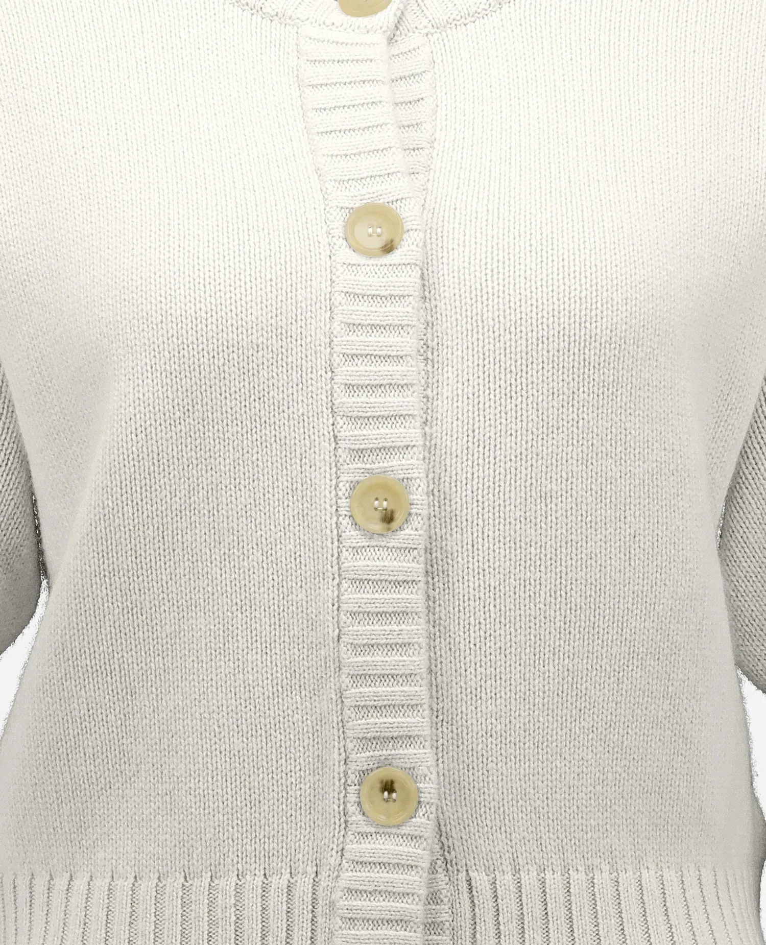 Cashmere Strickjacke in Weiß sold by Allude product image thumbnail 4