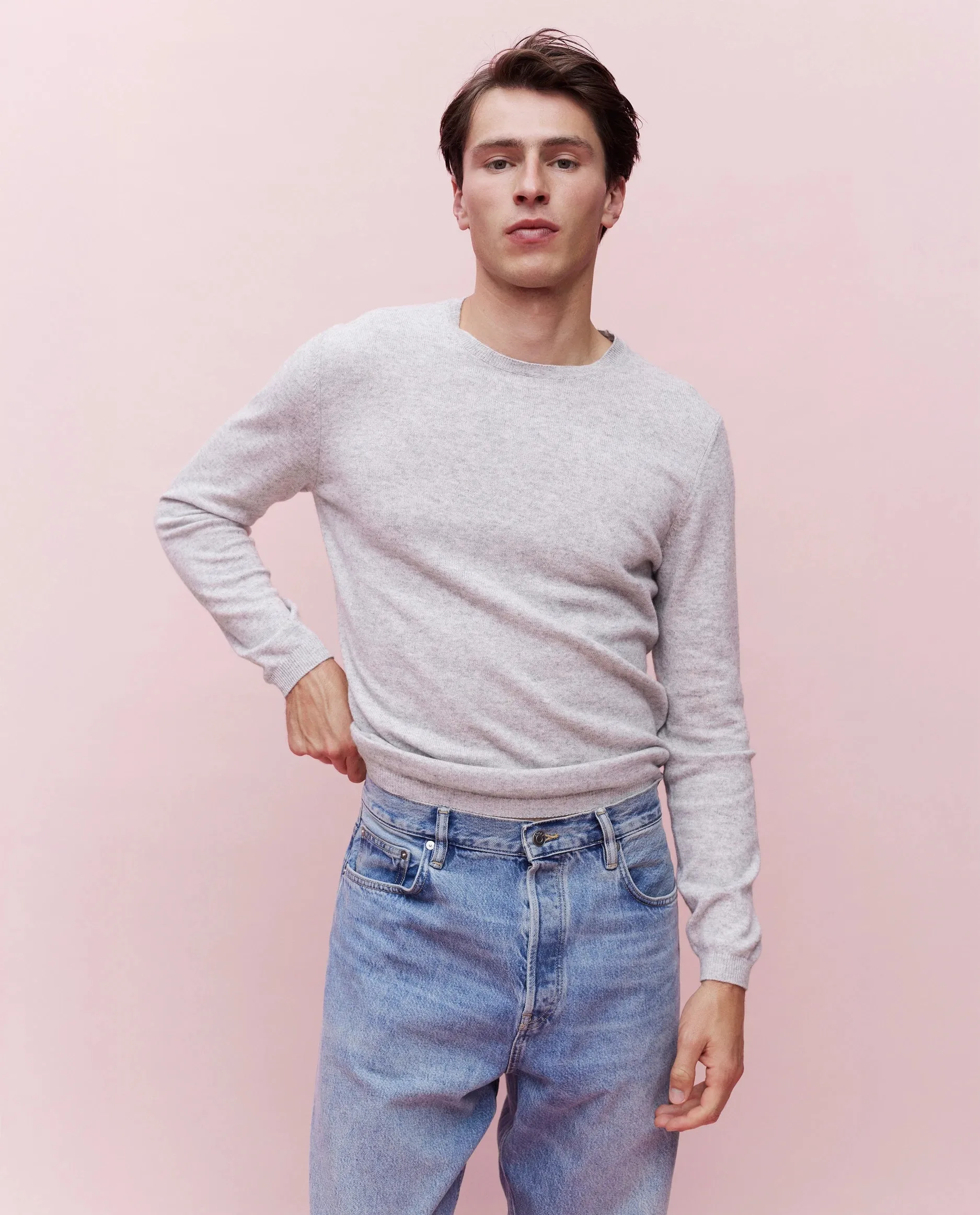 Baumwoll Mischung Pullover in Grau sold by Allude product image thumbnail 2