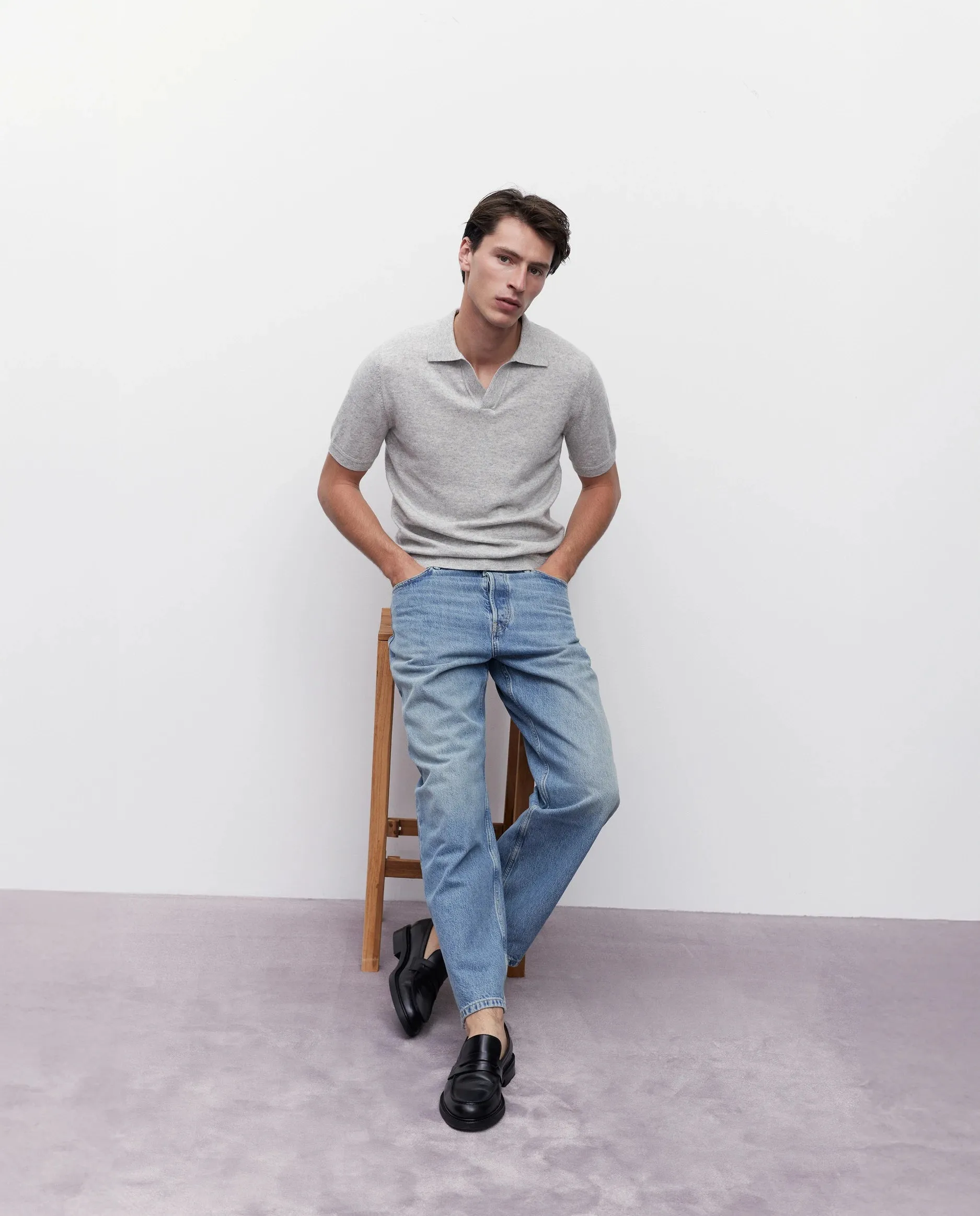 Baumwoll Mischung Pullover in Grau sold by Allude product image thumbnail 4