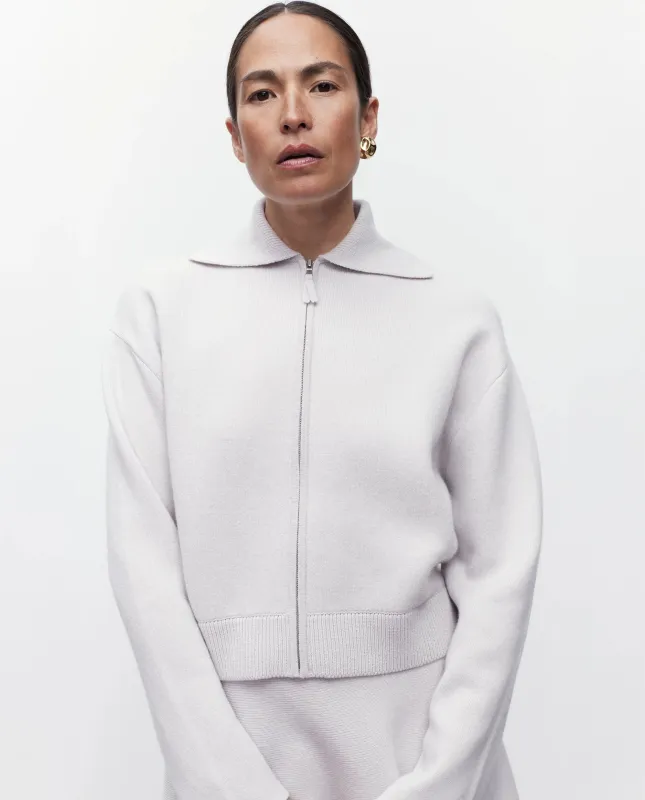 Woll-Mischung Jacket in Grau sold by Allude