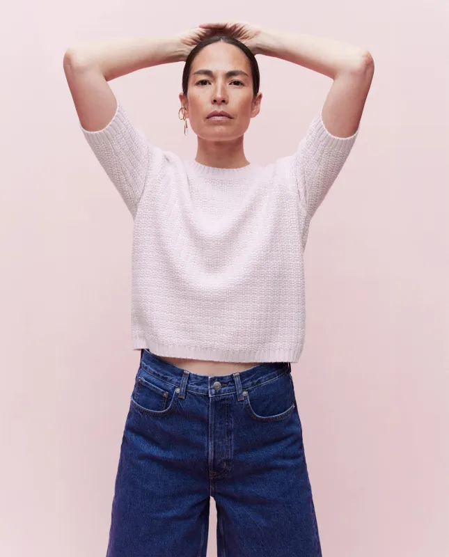 Woll-Mischung Pullover in Rose sold by Allude