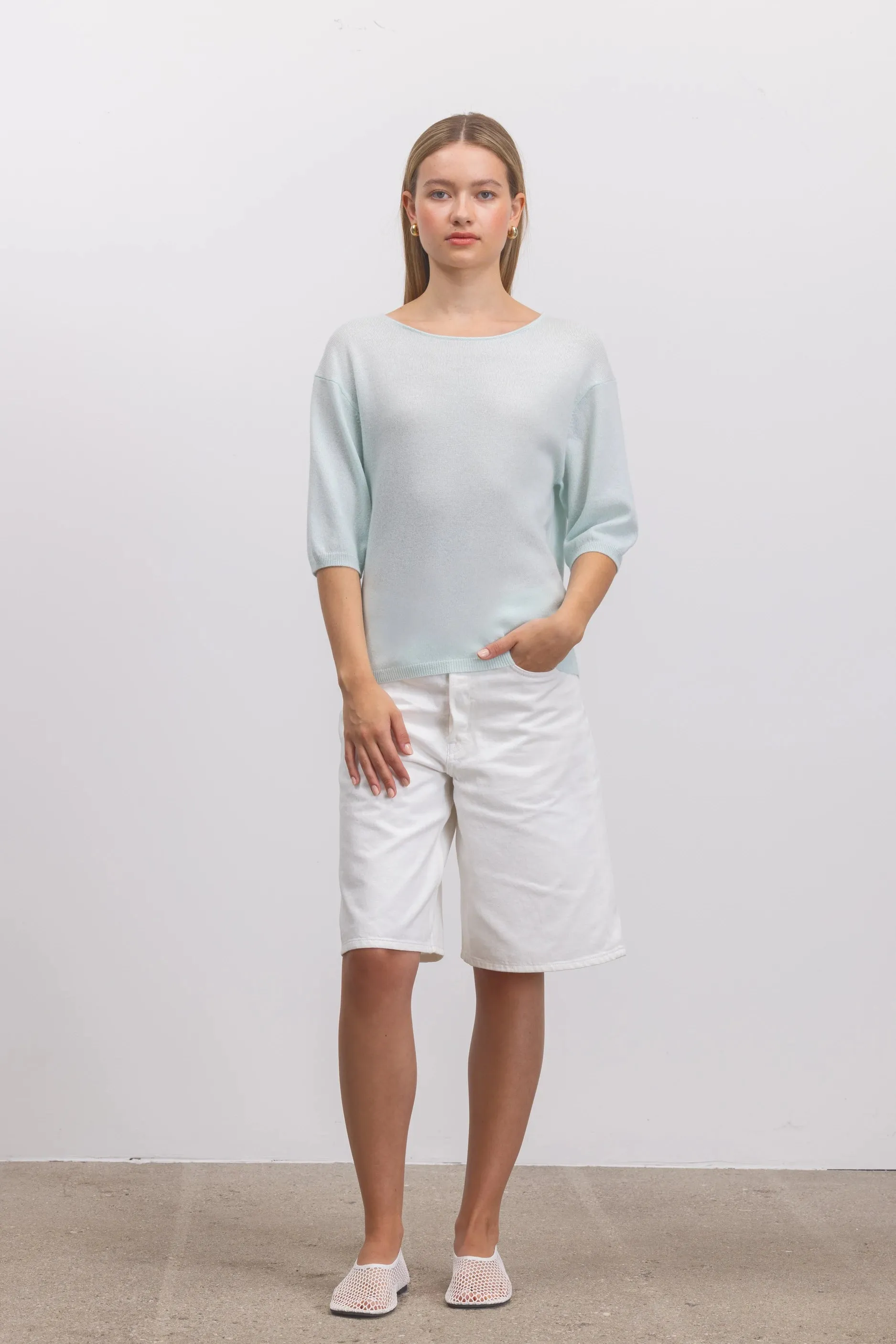 Woll-Mischung Pullover in Grün sold by Allude product image thumbnail 3