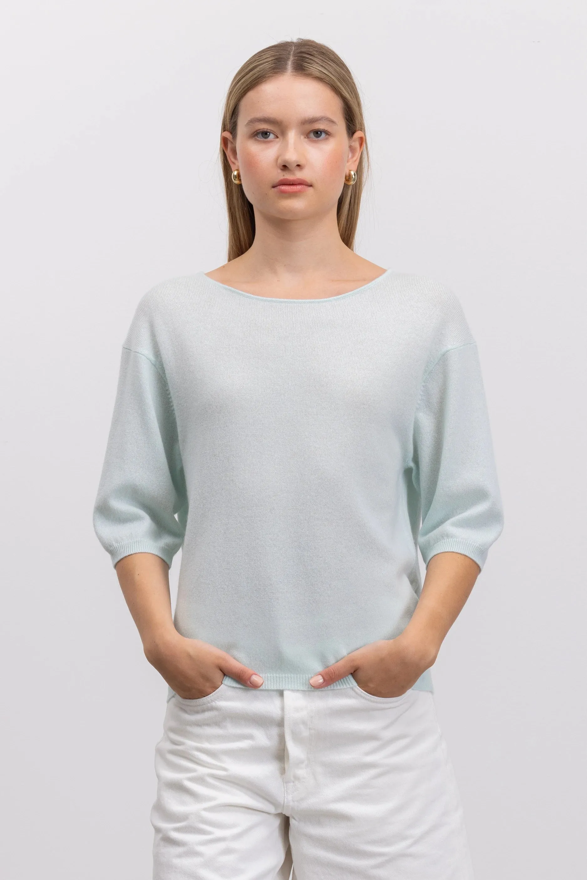 Woll-Mischung Pullover in Grün sold by Allude product image thumbnail 4