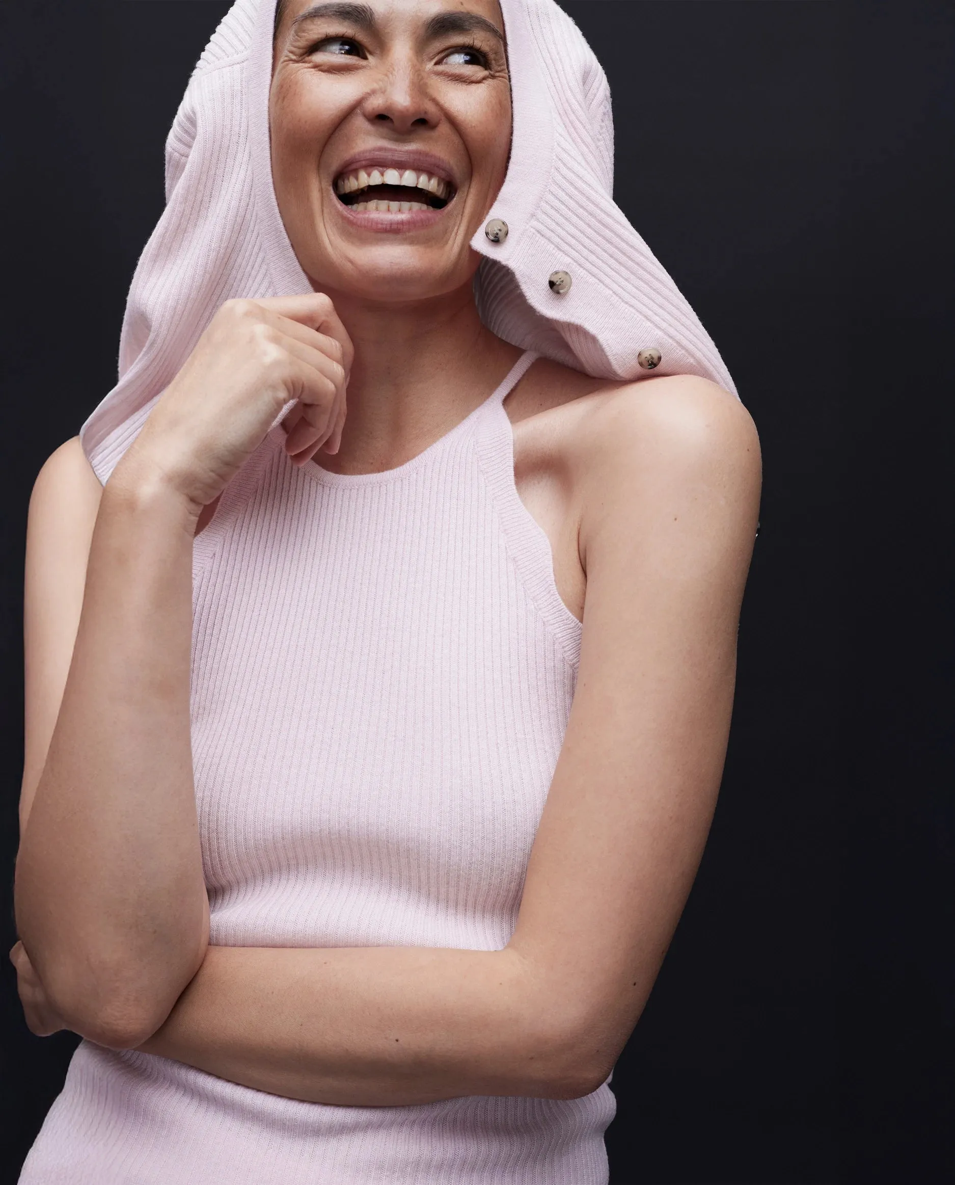 Woll-Mischung Top in Rose sold by Allude product image thumbnail 4