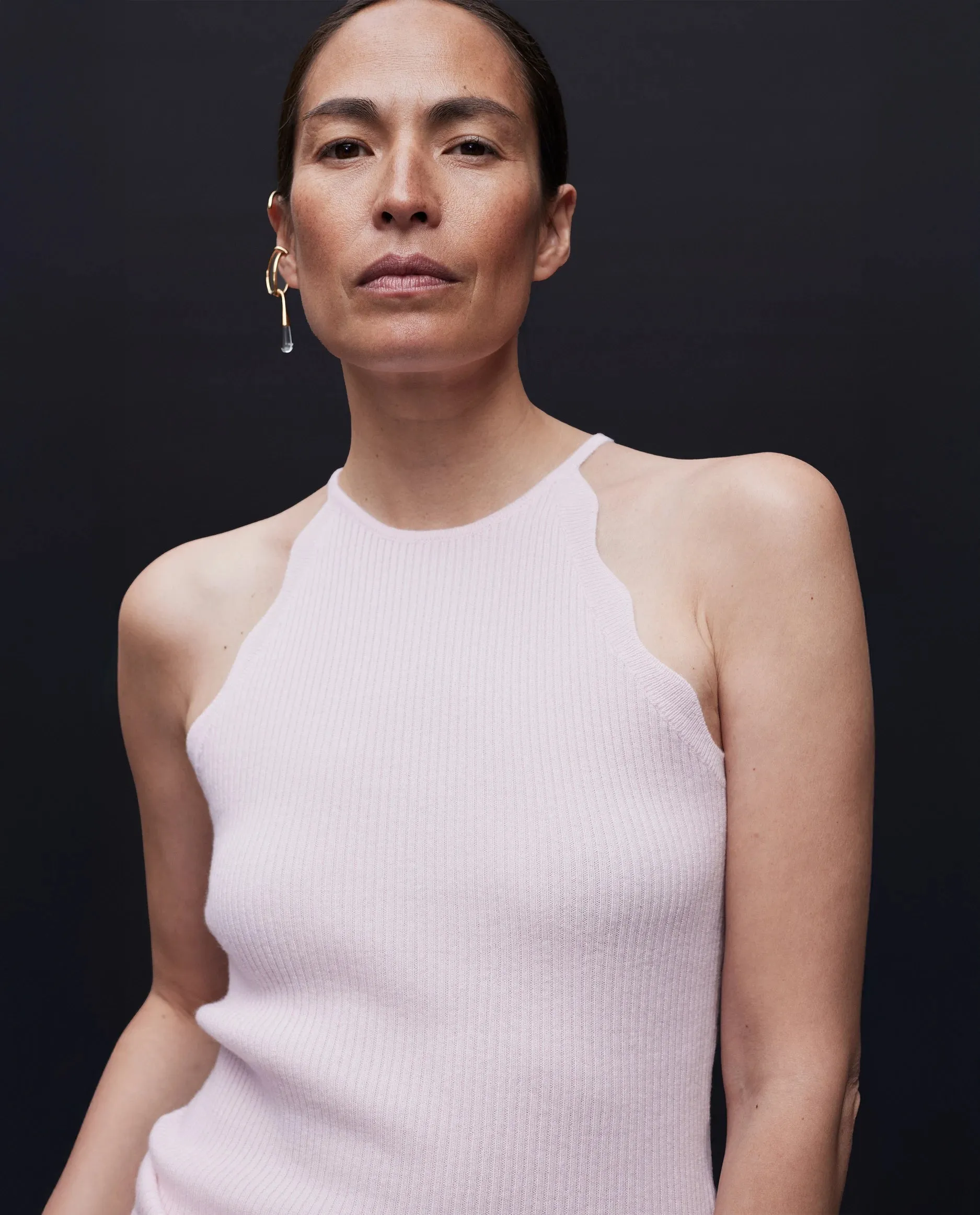 Woll-Mischung Top in Rose sold by Allude