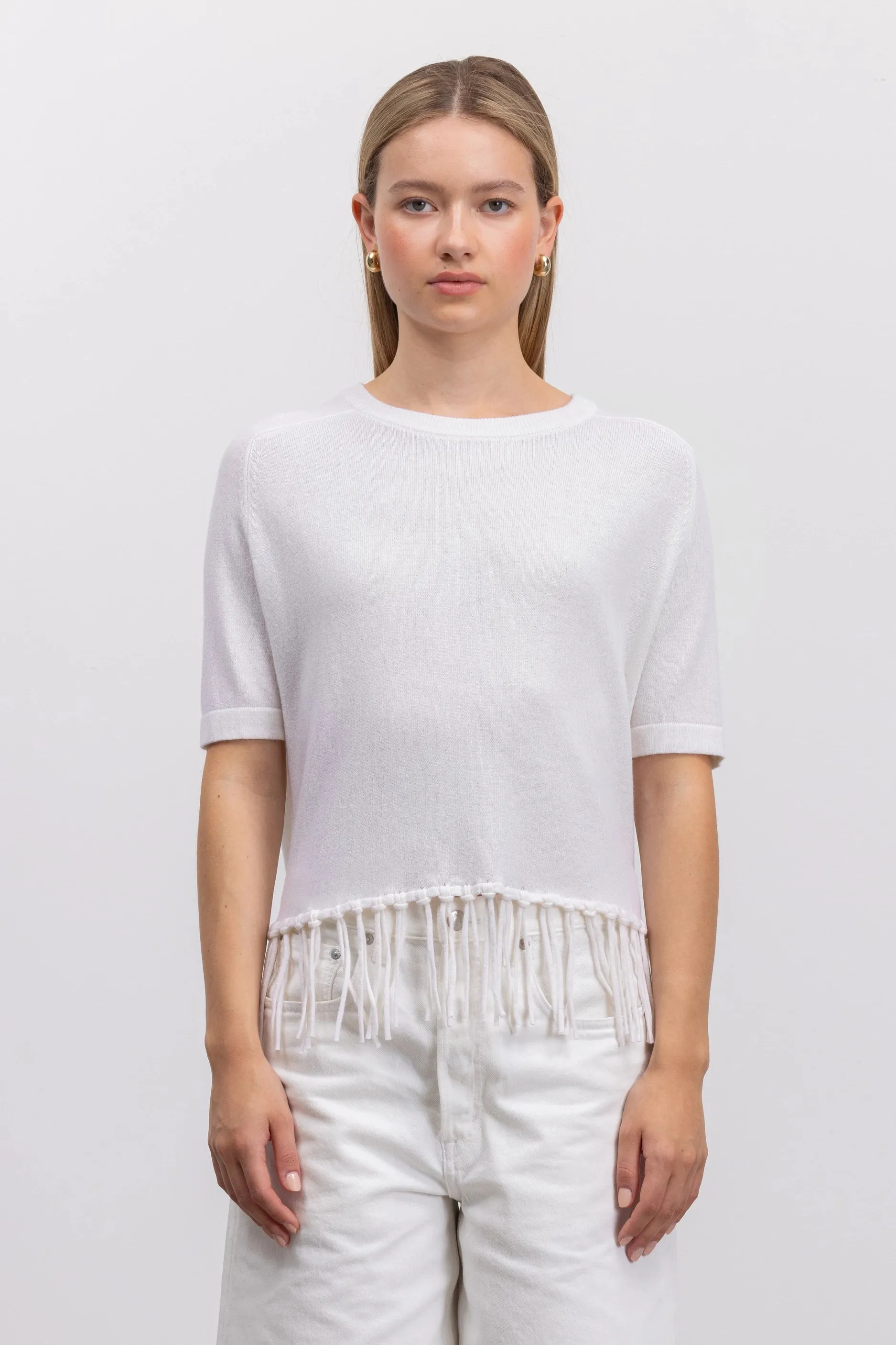 Woll-Mischung Pullover in Weiß sold by Allude product image thumbnail 2