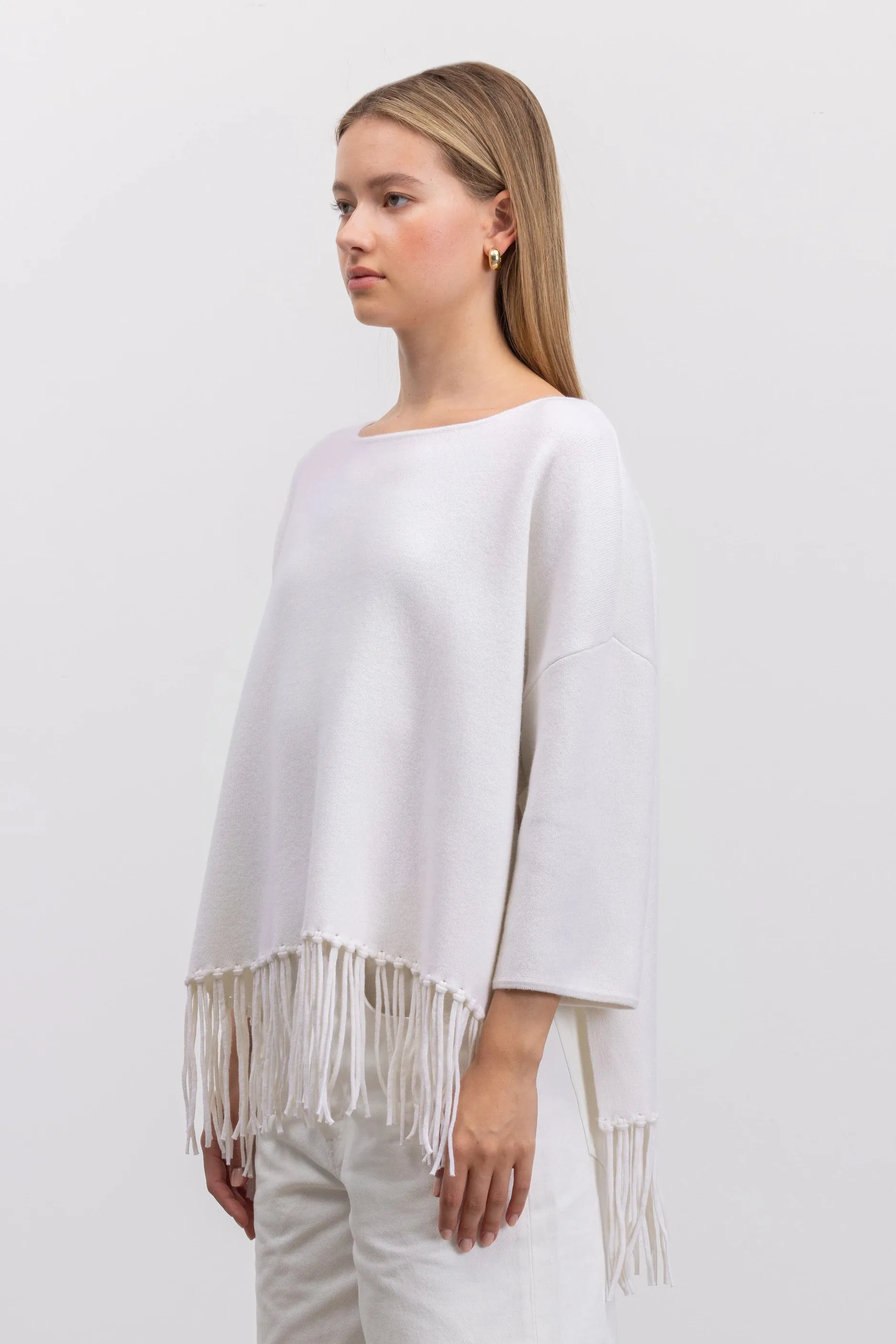 Woll-Mischung Pullover in Weiß sold by Allude product image thumbnail 2