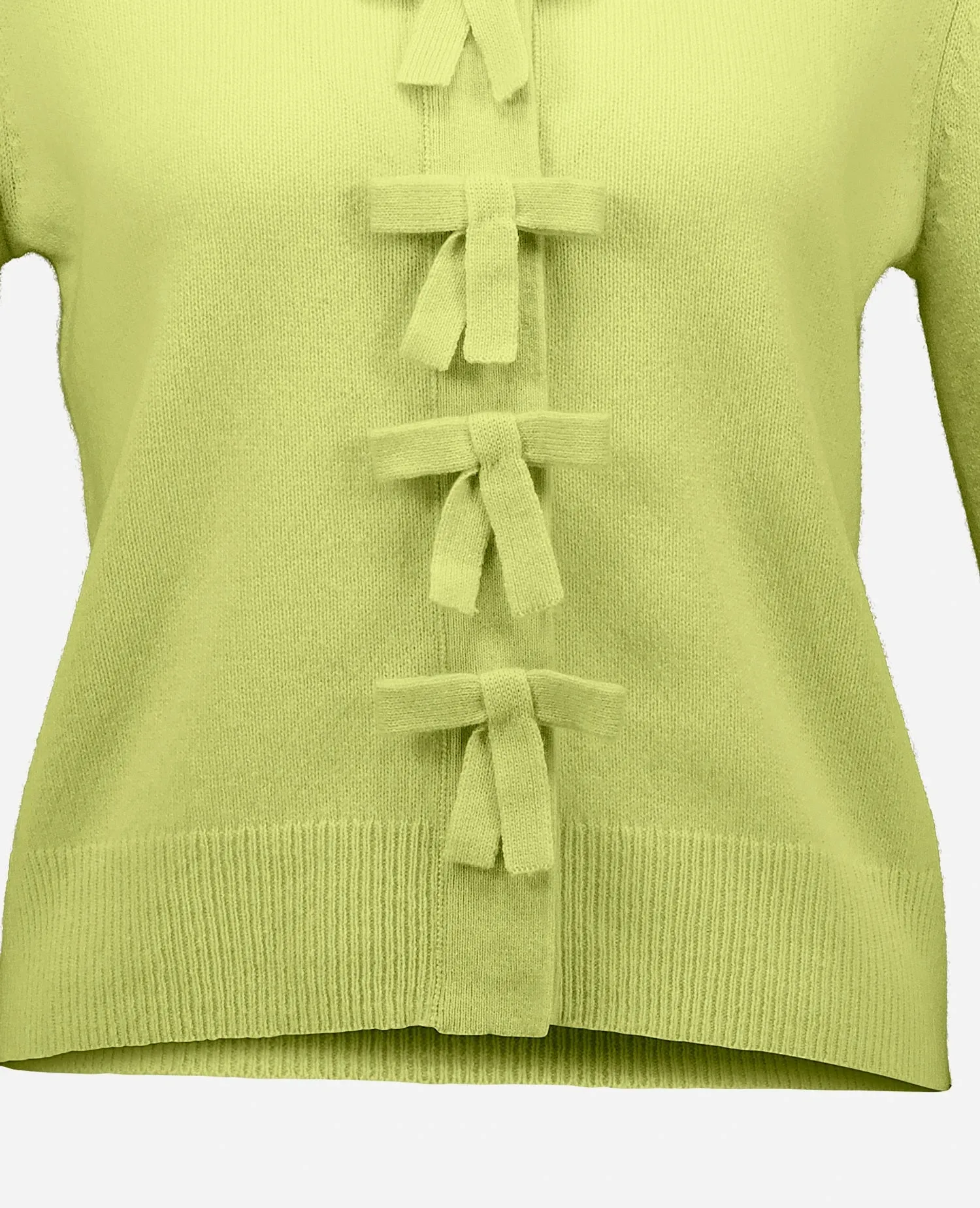 Cashmere Strickjacke in Gelb sold by Allude product image thumbnail 4