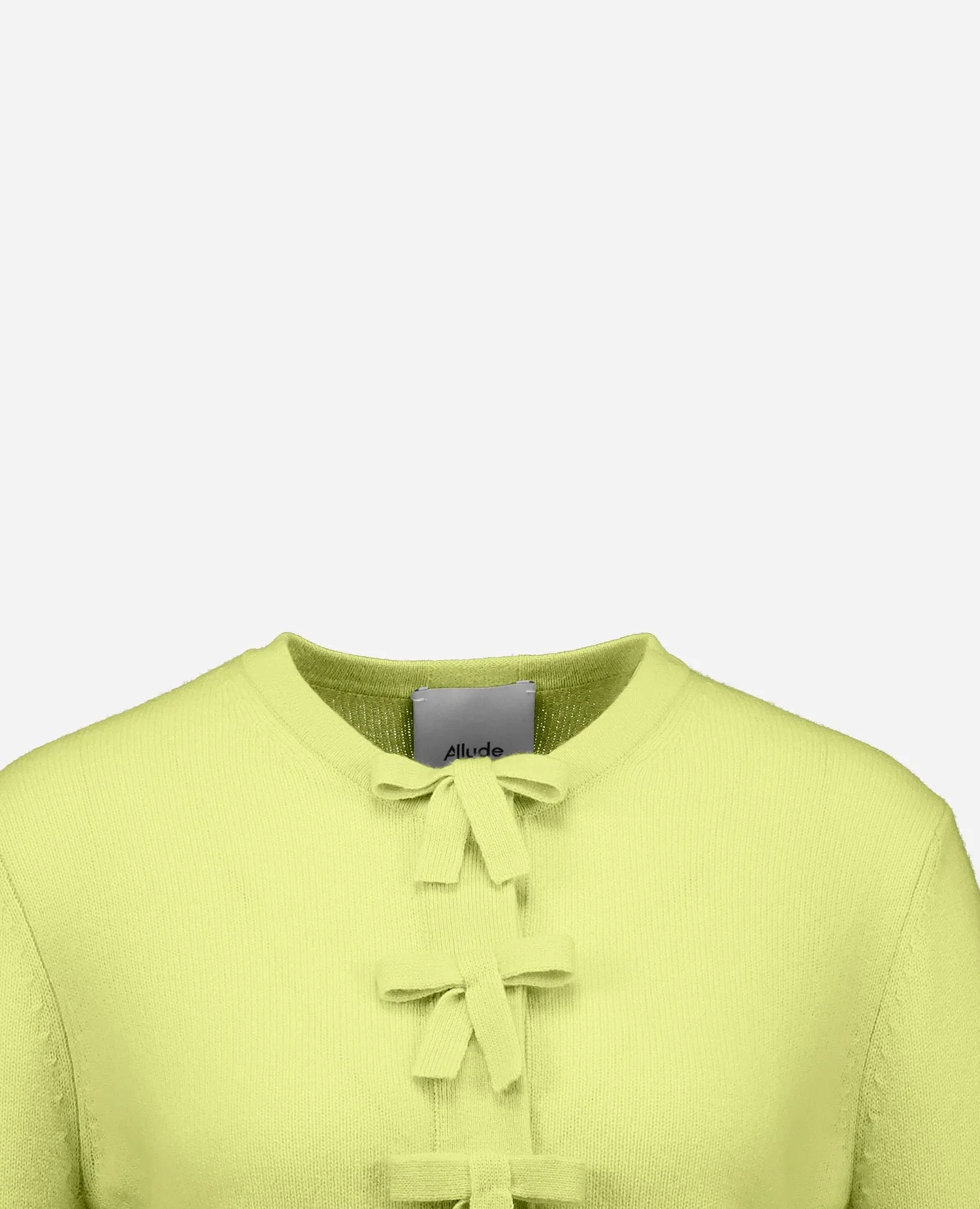 Cashmere Strickjacke in Gelb sold by Allude product image thumbnail 3