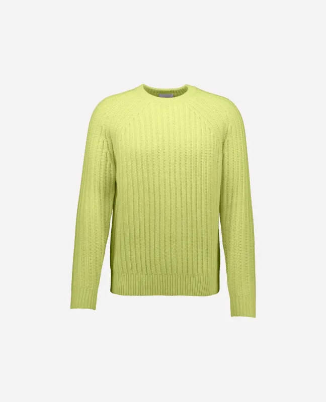 Woll-Mischung Pullover in Gelb sold by Allude