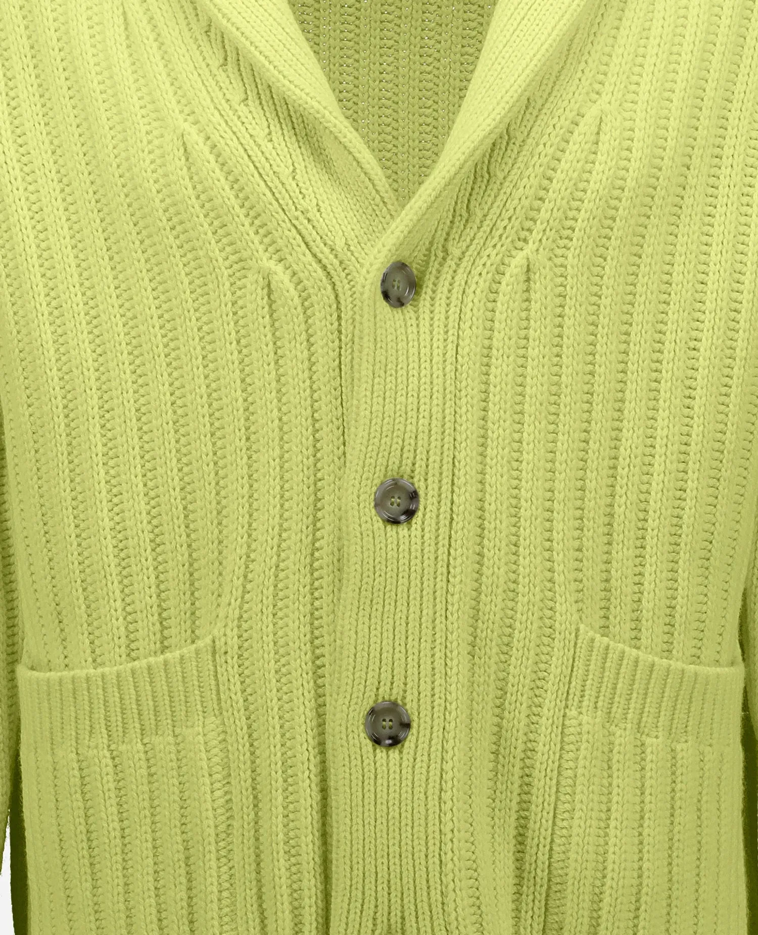 Woll-Mischung Strickjacke in Gelb sold by Allude product image thumbnail 4