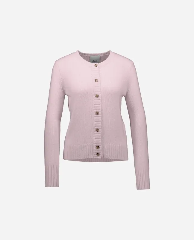 Cashmere Strickjacke in Rose sold by Allude