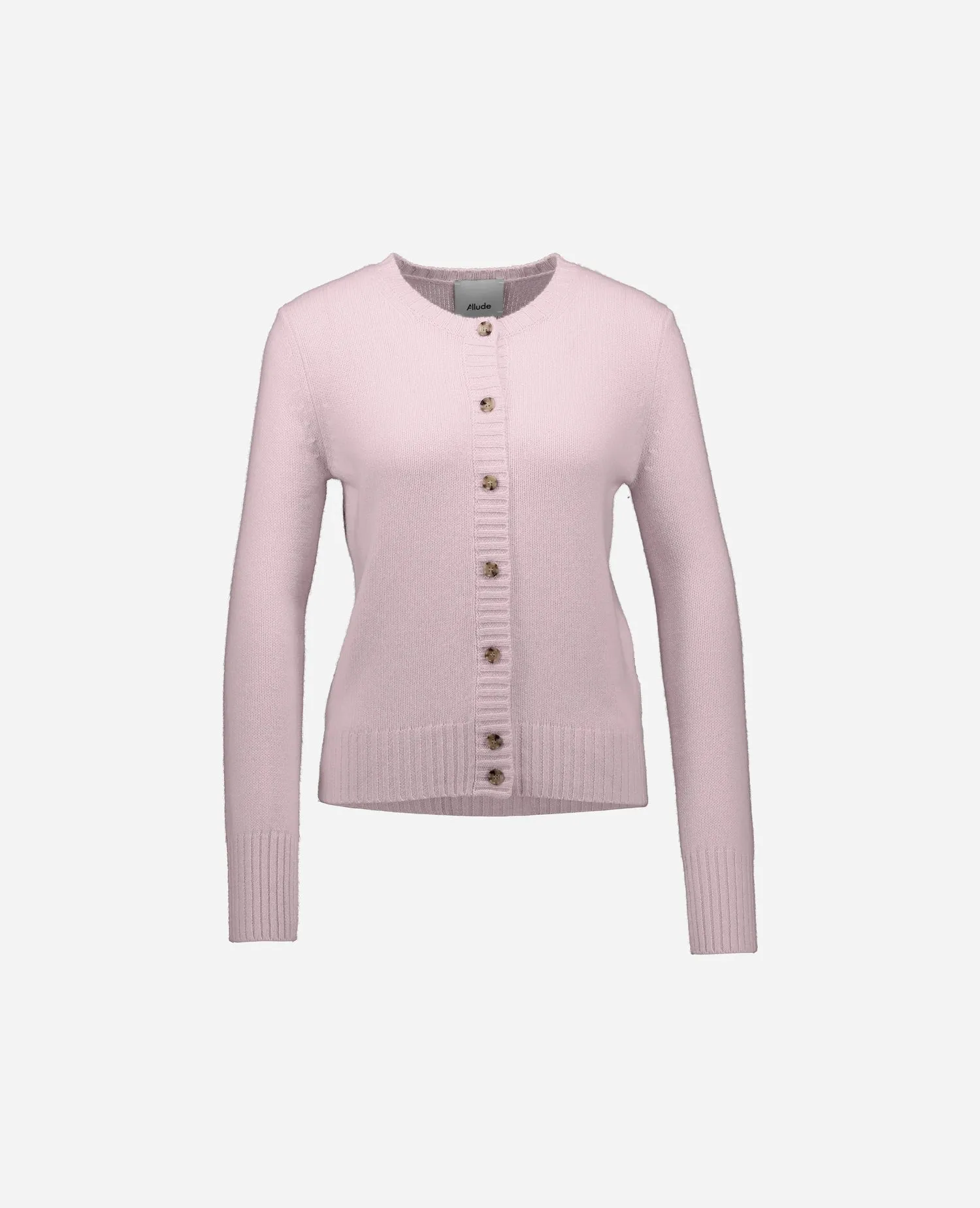 Cashmere Strickjacke in Rose sold by Allude