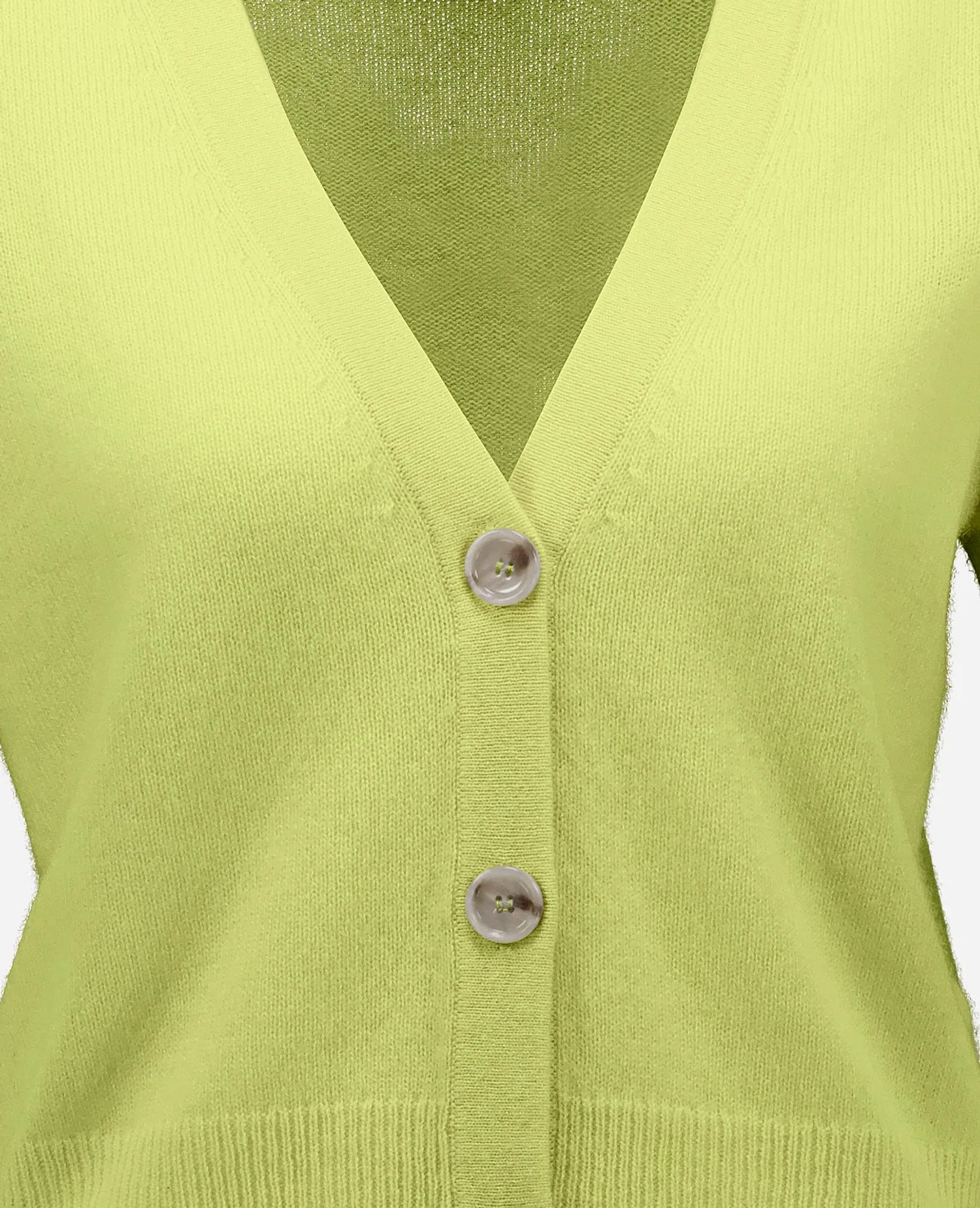 Cashmere Strickjacke in Gelb sold by Allude product image thumbnail 4