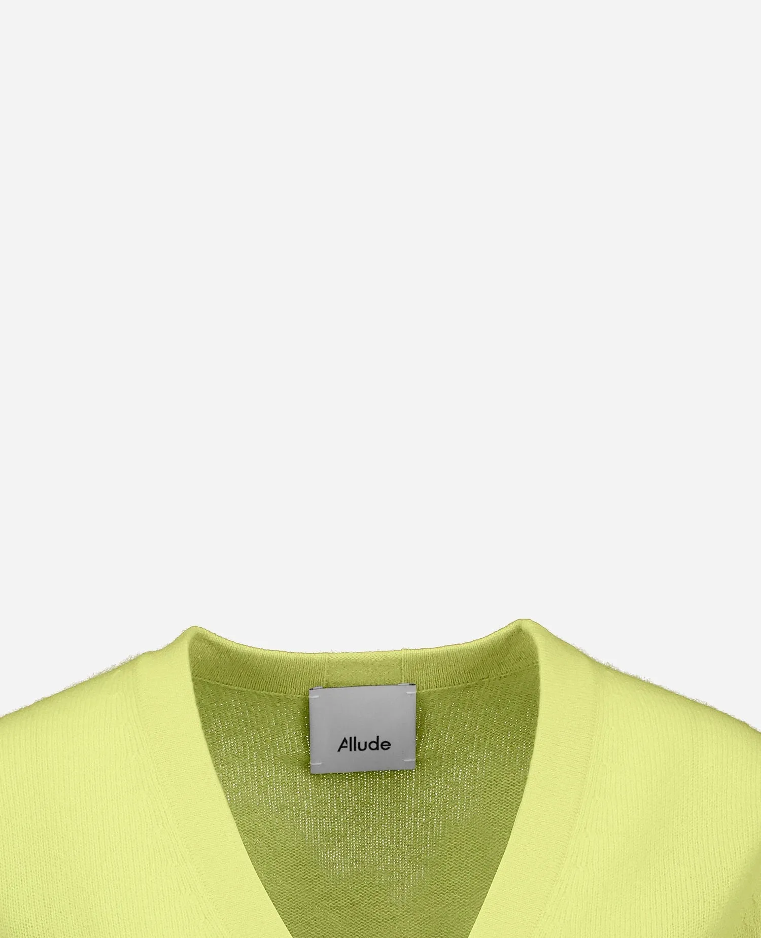 Cashmere Strickjacke in Gelb sold by Allude product image thumbnail 3