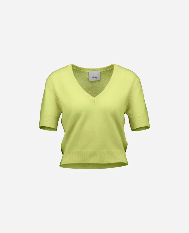 Cashmere Pullover in Gelb sold by Allude