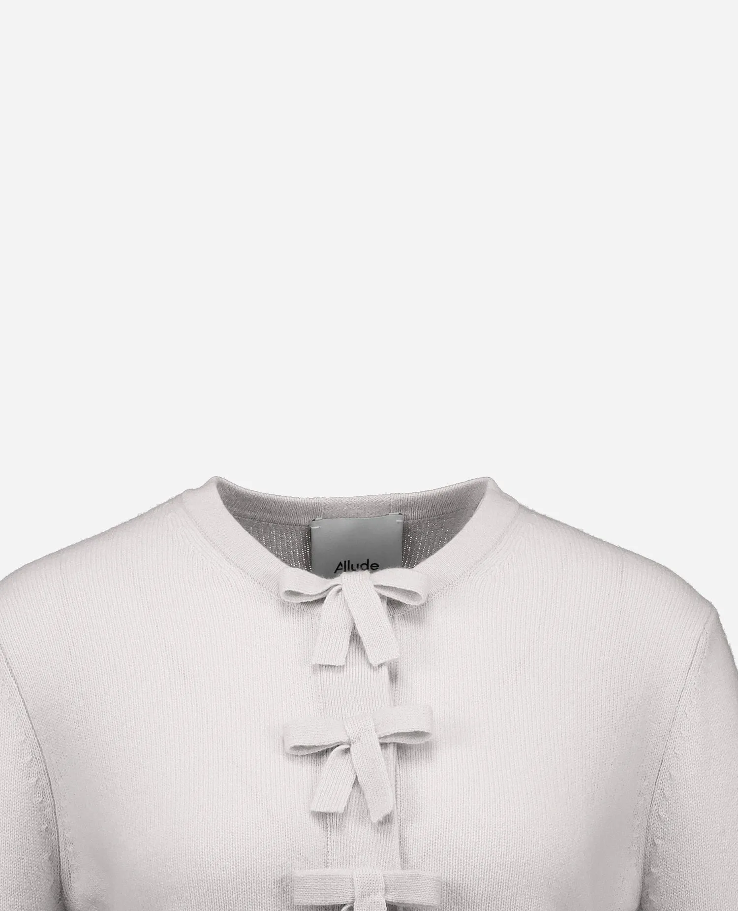 Cashmere Strickjacke in Grau sold by Allude product image thumbnail 3