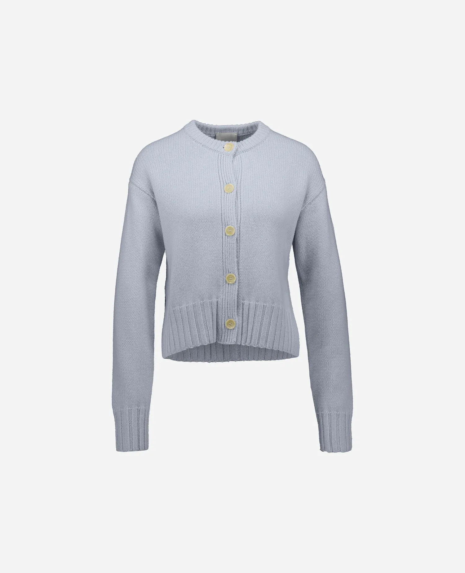 Woll-Mischung Strickjacke in Blau sold by Allude