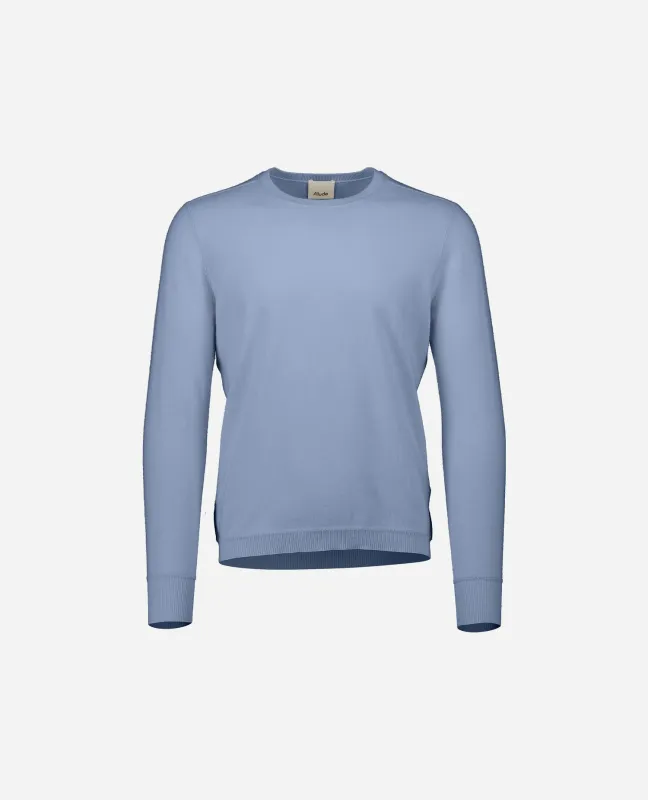 Baumwoll Mischung Pullover in Blau sold by Allude