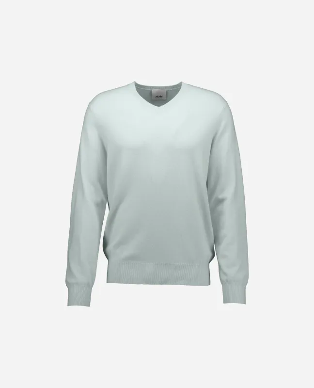 Woll-Mischung Pullover in Grün made by Allude