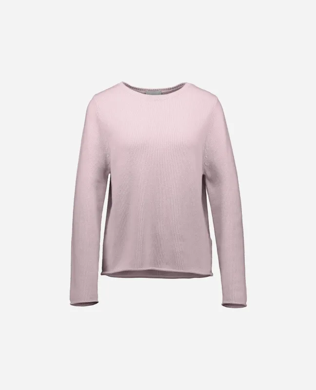 Baumwoll Mischung Pullover in Rose sold by Allude