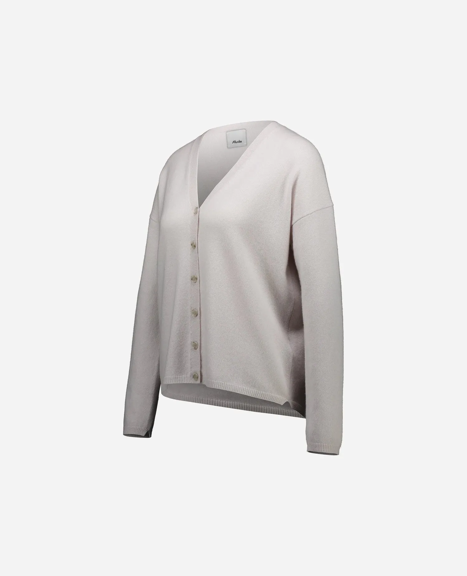 Cashmere Strickjacke in Grau sold by Allude product image thumbnail 3