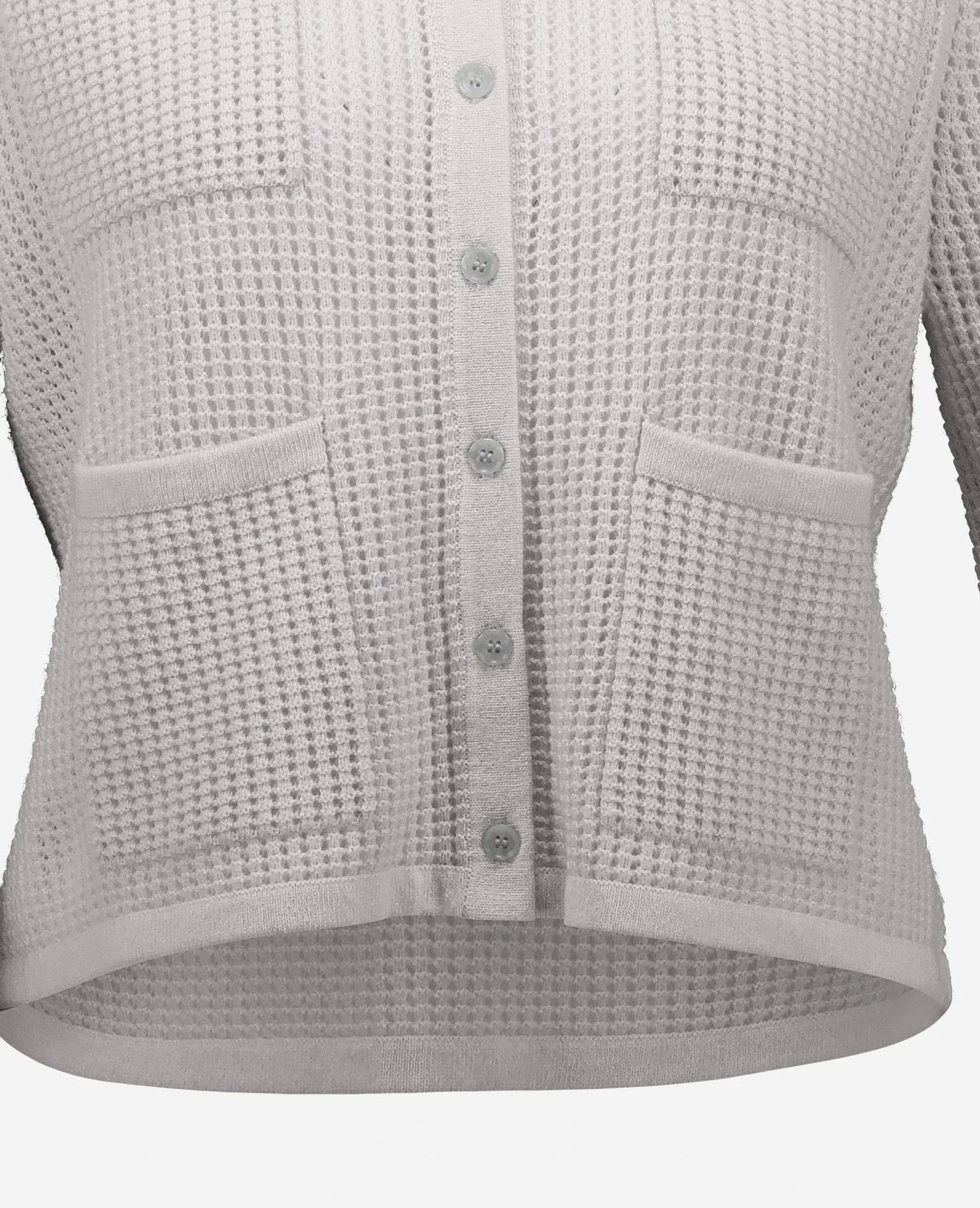 Woll-Mischung Strickjacke in Grau sold by Allude product image thumbnail 4