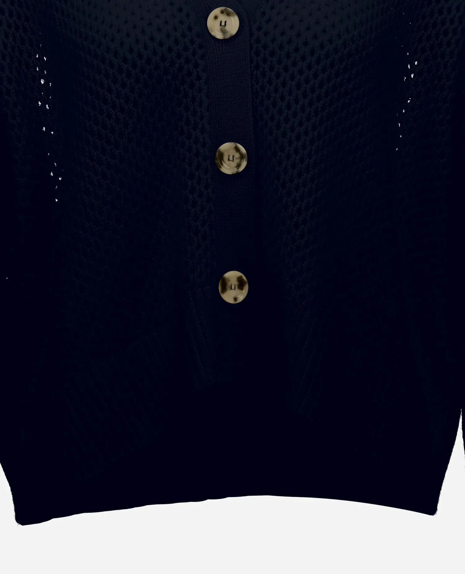 Woll-Mischung Strickjacke in Navy sold by Allude product image thumbnail 4