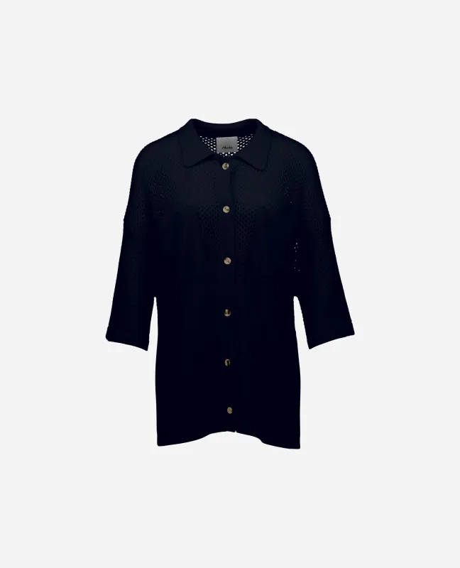 Woll-Mischung Pullover in Navy sold by Allude