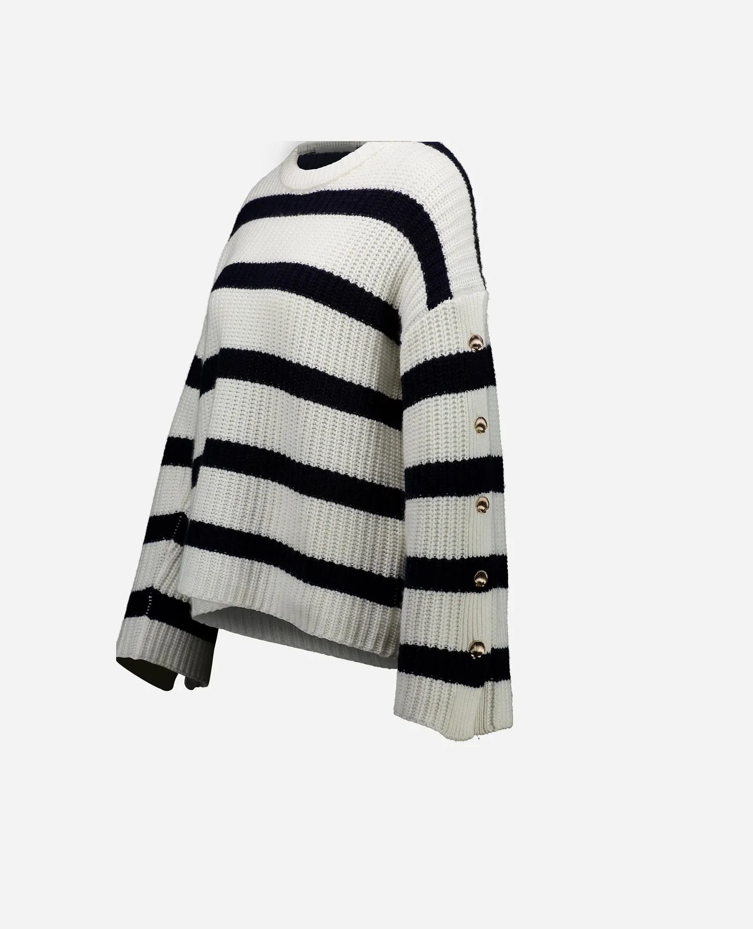 Baumwoll Mischung Pullover in Weiß sold by Allude product image thumbnail 3